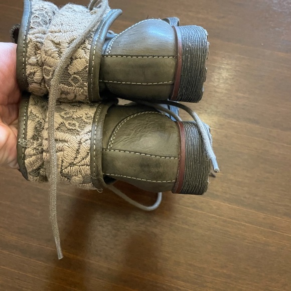 Girls Rock & Candy Brown Foldover Boots - Picture 5 of 6